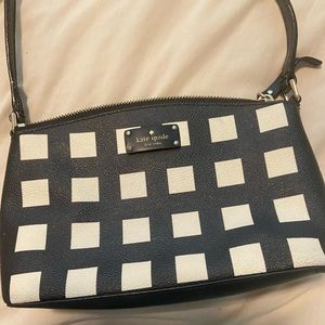 Black and White Kate Spade Crossbody Bag